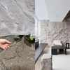 High Quality Lightweight PU Artificial Stone Four Line Pattern for Outdoor Decoration Including Curtain Walls Hotel And Commercial Space Design