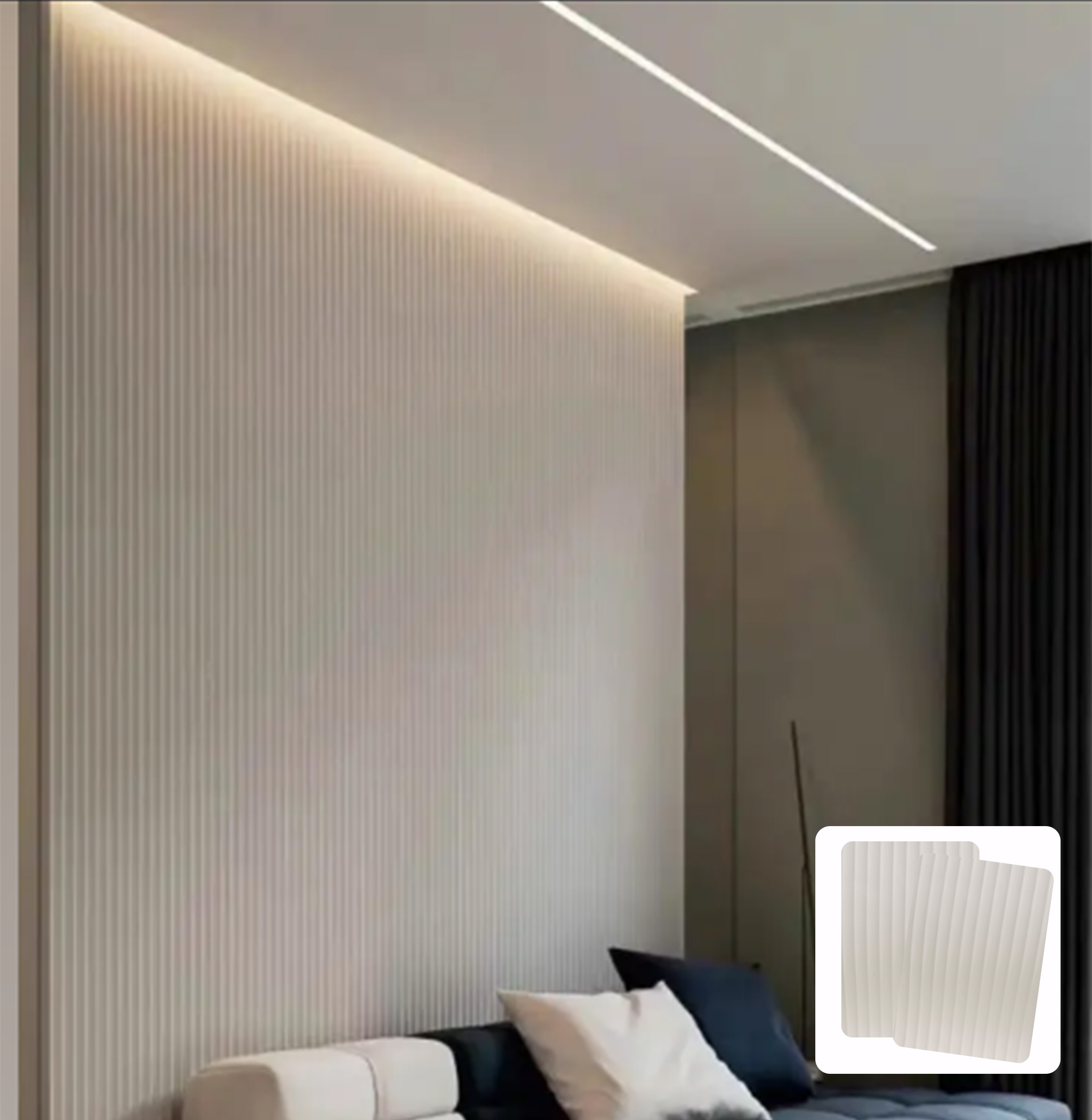 Natural Stone Ultra Thin Wall Panel Flexible Veneer Striped Flexible Wall Tile