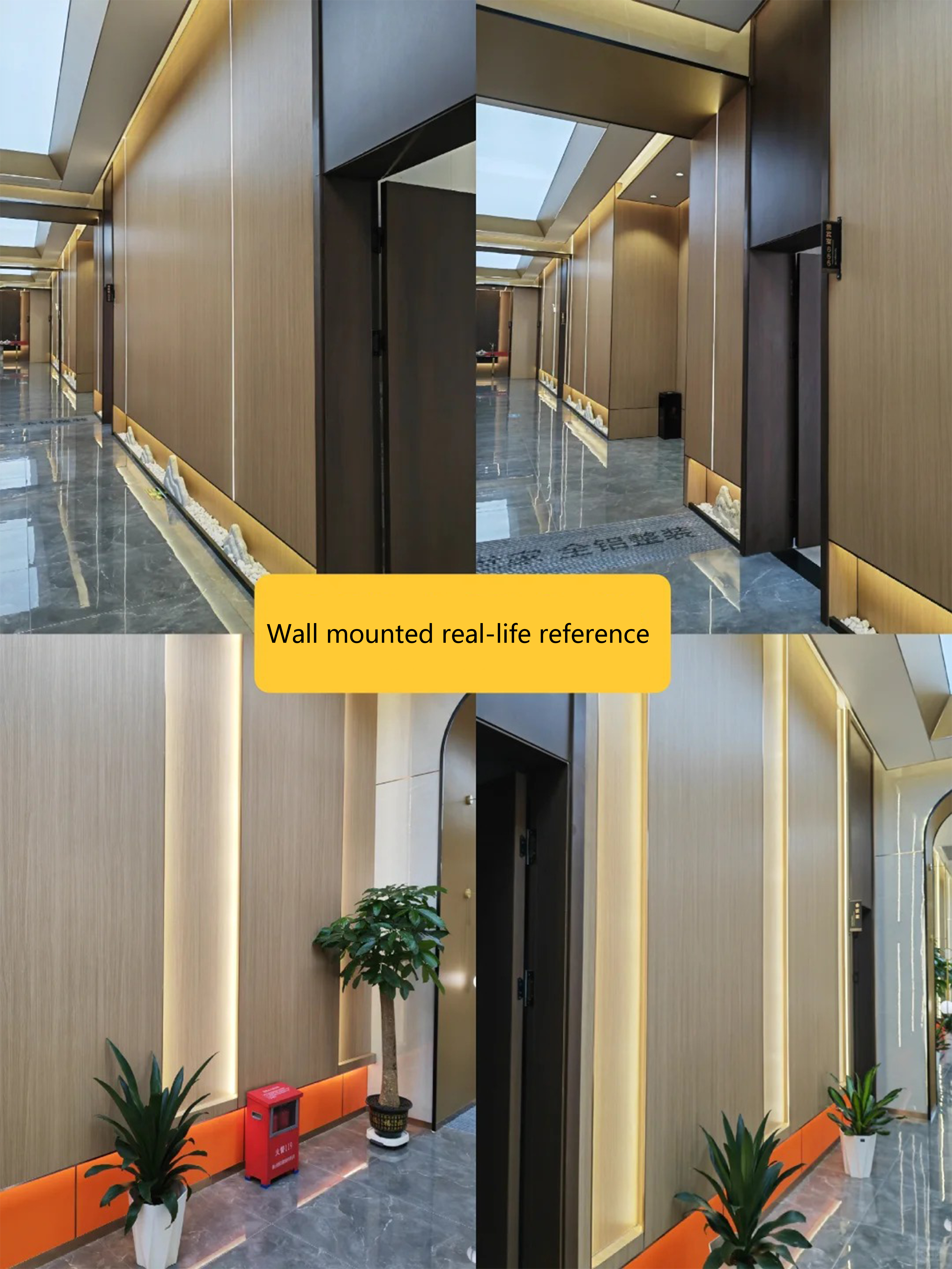 Wall mounted real-life reference
